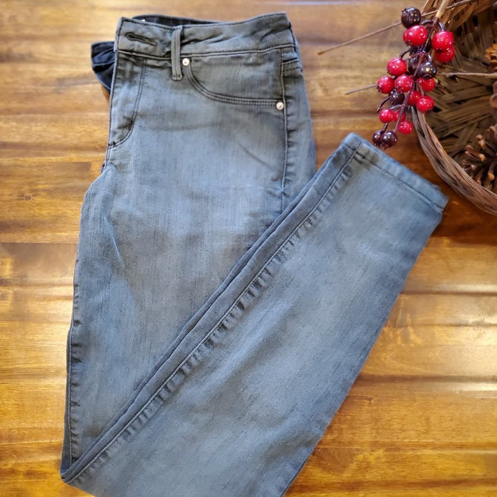 Dark Grey Denim Jean Pants
